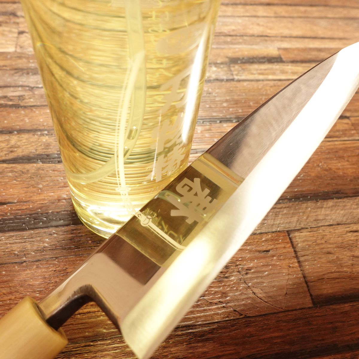 [HYPER REBORN] Masayoshi Deba Knife, Sharpened, Water Buffalo Handle, “Kokoro”, Mirror Finish, 155mm