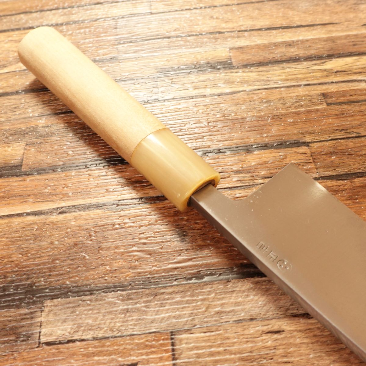 [HYPER REBORN] Masayoshi Deba Knife, Sharpened, Water Buffalo Handle, “Kokoro”, Mirror Finish, 155mm