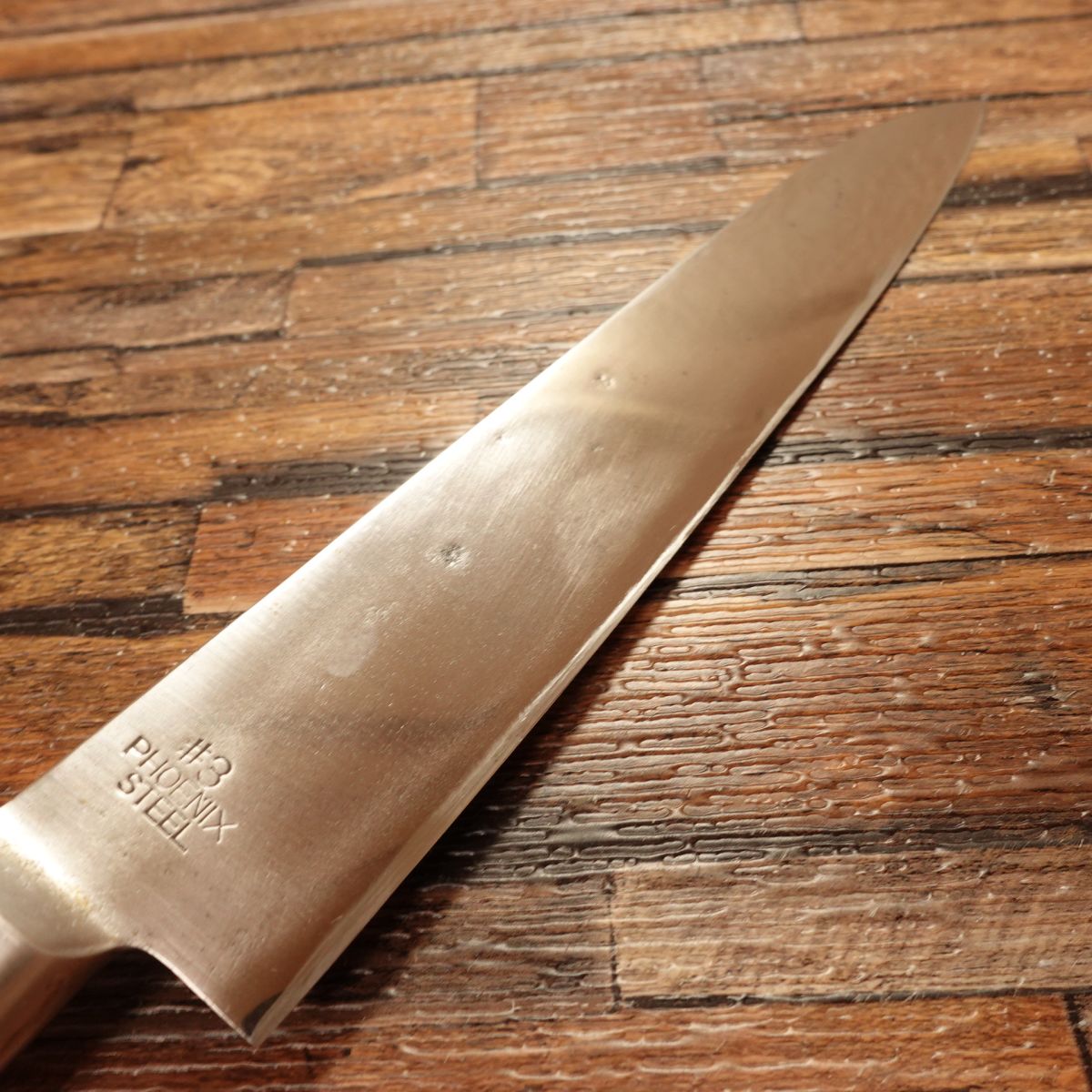 Izutsuki Kiya Gyuto Knife, Sharpened, All-Purpose Knife, #3 Phoenix Steel, Carefully Used, 195mm