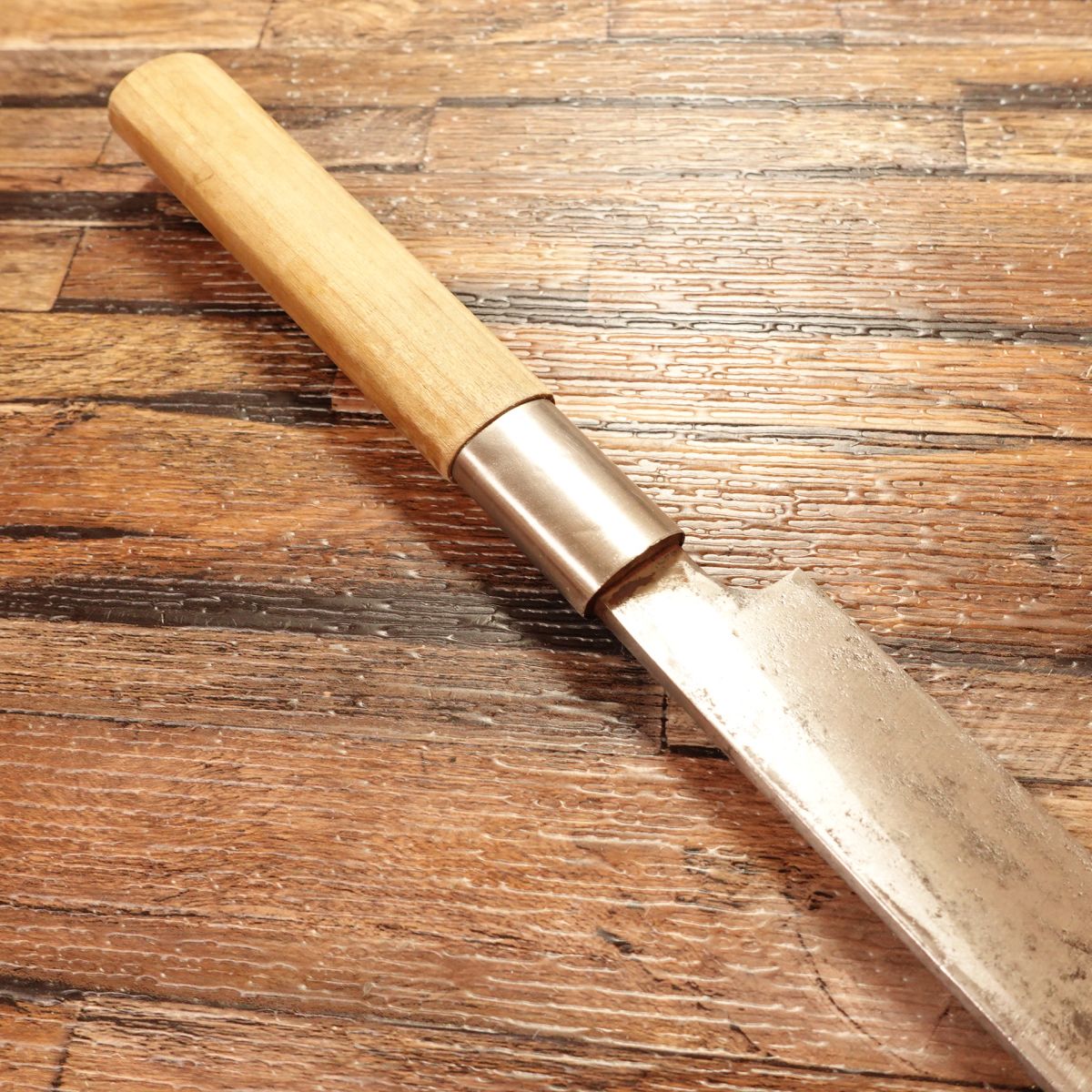 Kinboshi Yanagiba Knife, Sharpened, Sashimi Knife, Hand-Forged, Kinboshi Work, 210mm