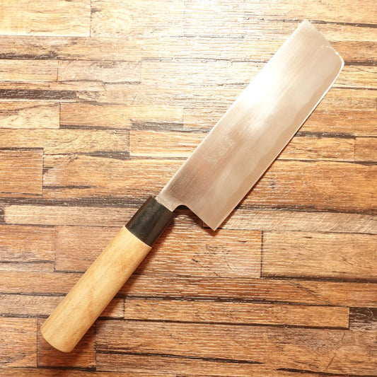 Tetsuhiro Nakiri Knife, Sharpened, Stainless Steel, Double Bevel, 160mm