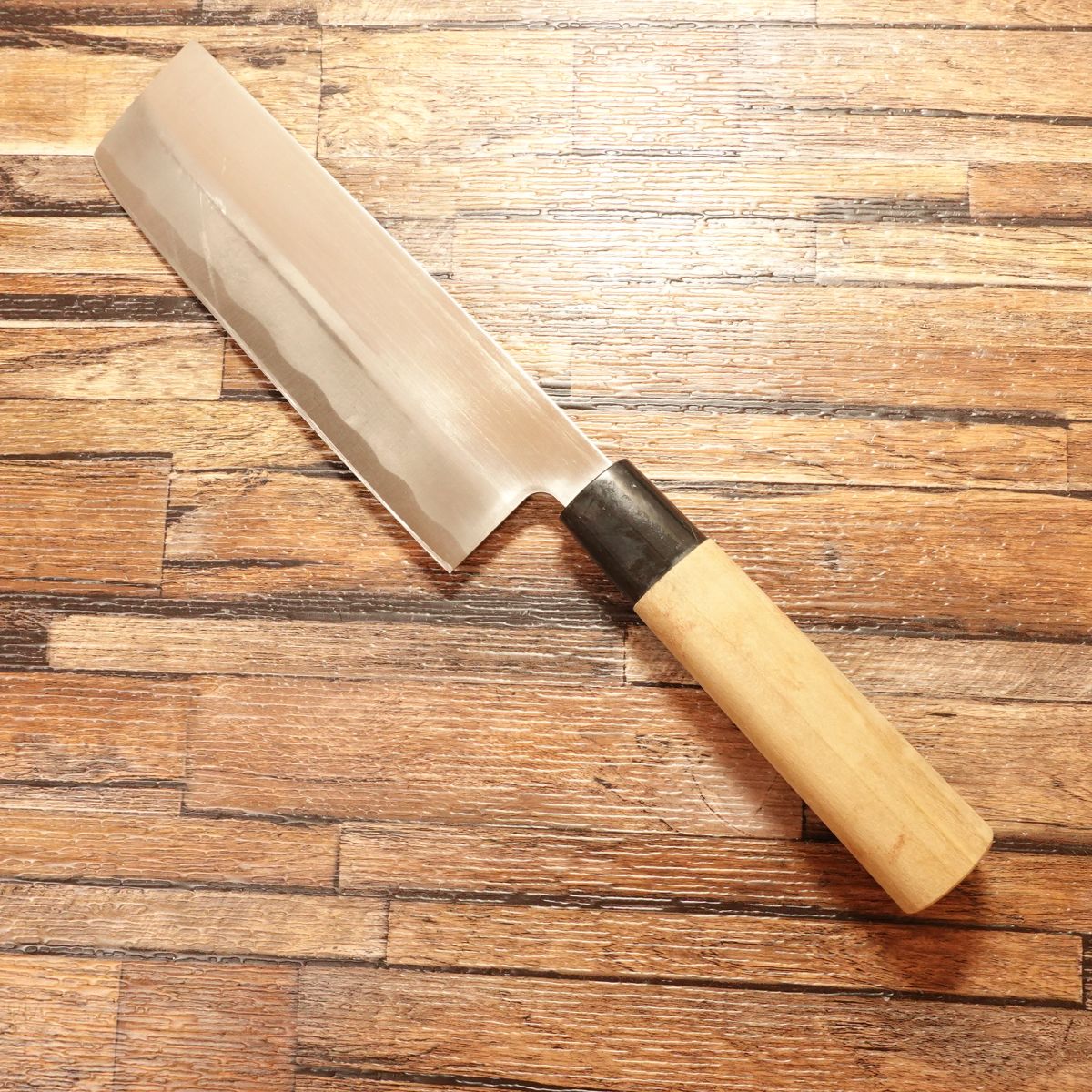 Tetsuhiro Nakiri Knife, Sharpened, Stainless Steel, Double Bevel, 160mm