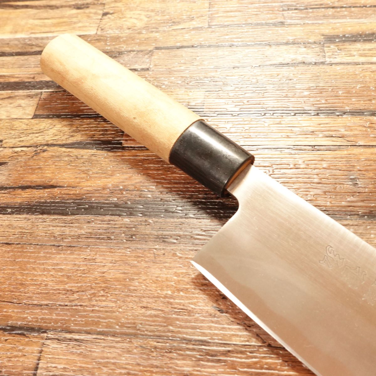 Tetsuhiro Nakiri Knife, Sharpened, Stainless Steel, Double Bevel, 160mm