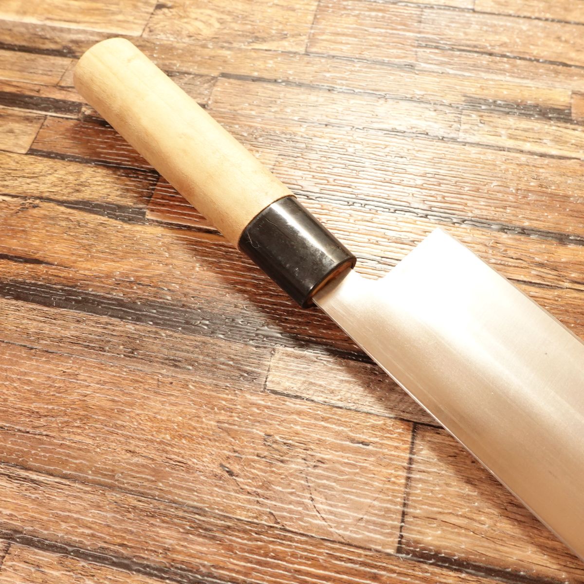 Tetsuhiro Nakiri Knife, Sharpened, Stainless Steel, Double Bevel, 160mm