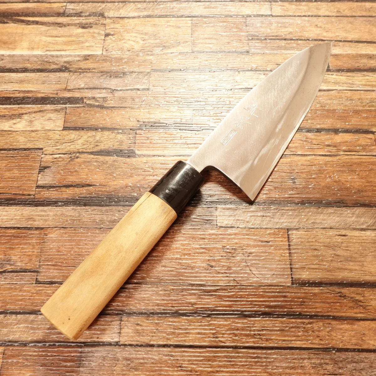 Chikakage Deba Knife, Sharpened, Seki Magoroku, Hagane, Single Bevel, 155mm