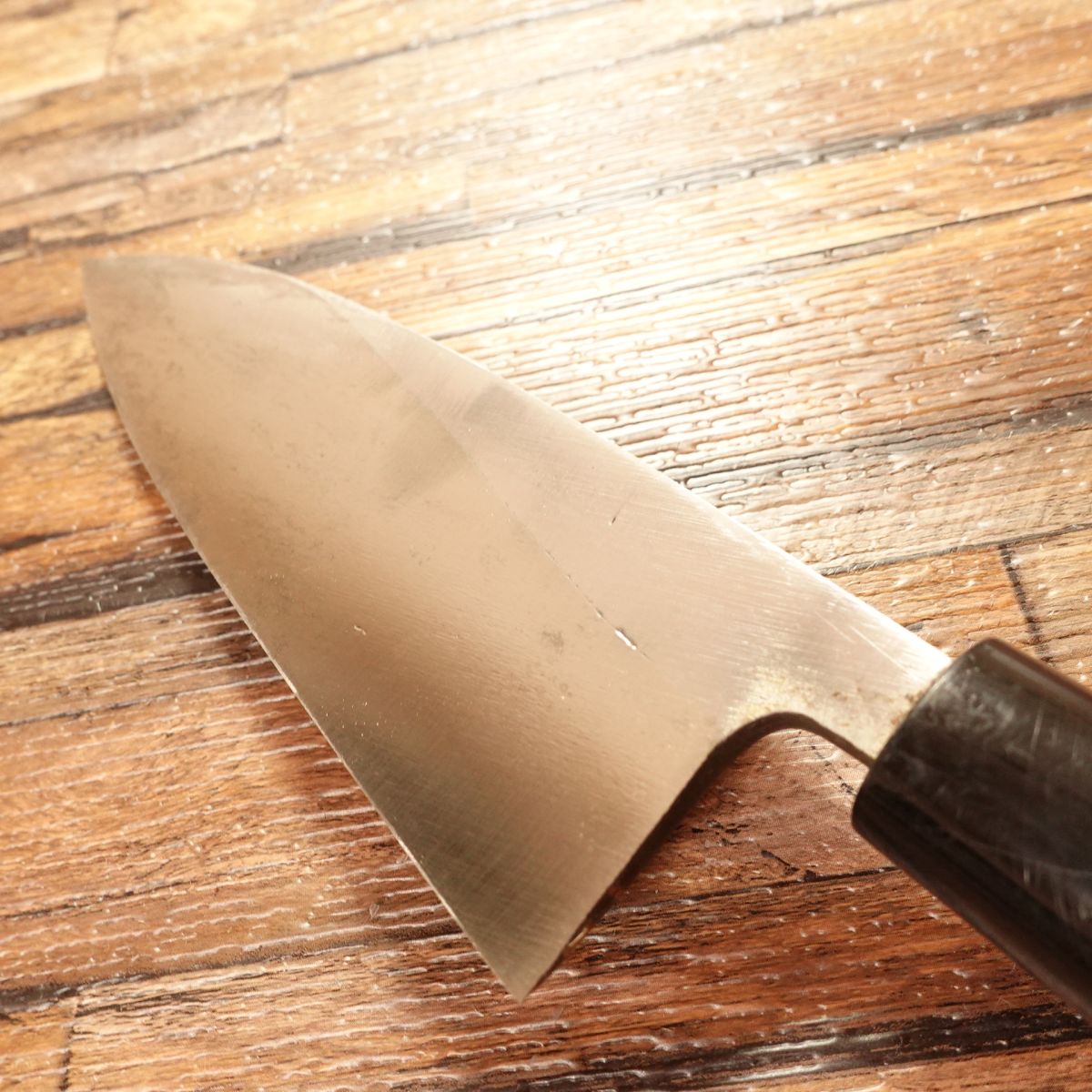 Chikakage Deba Knife, Sharpened, Seki Magoroku, Hagane, Single Bevel, 155mm