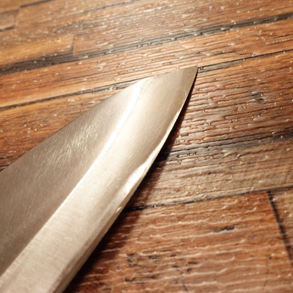 Chikakage Deba Knife, Sharpened, Seki Magoroku, Hagane, Single Bevel, 155mm