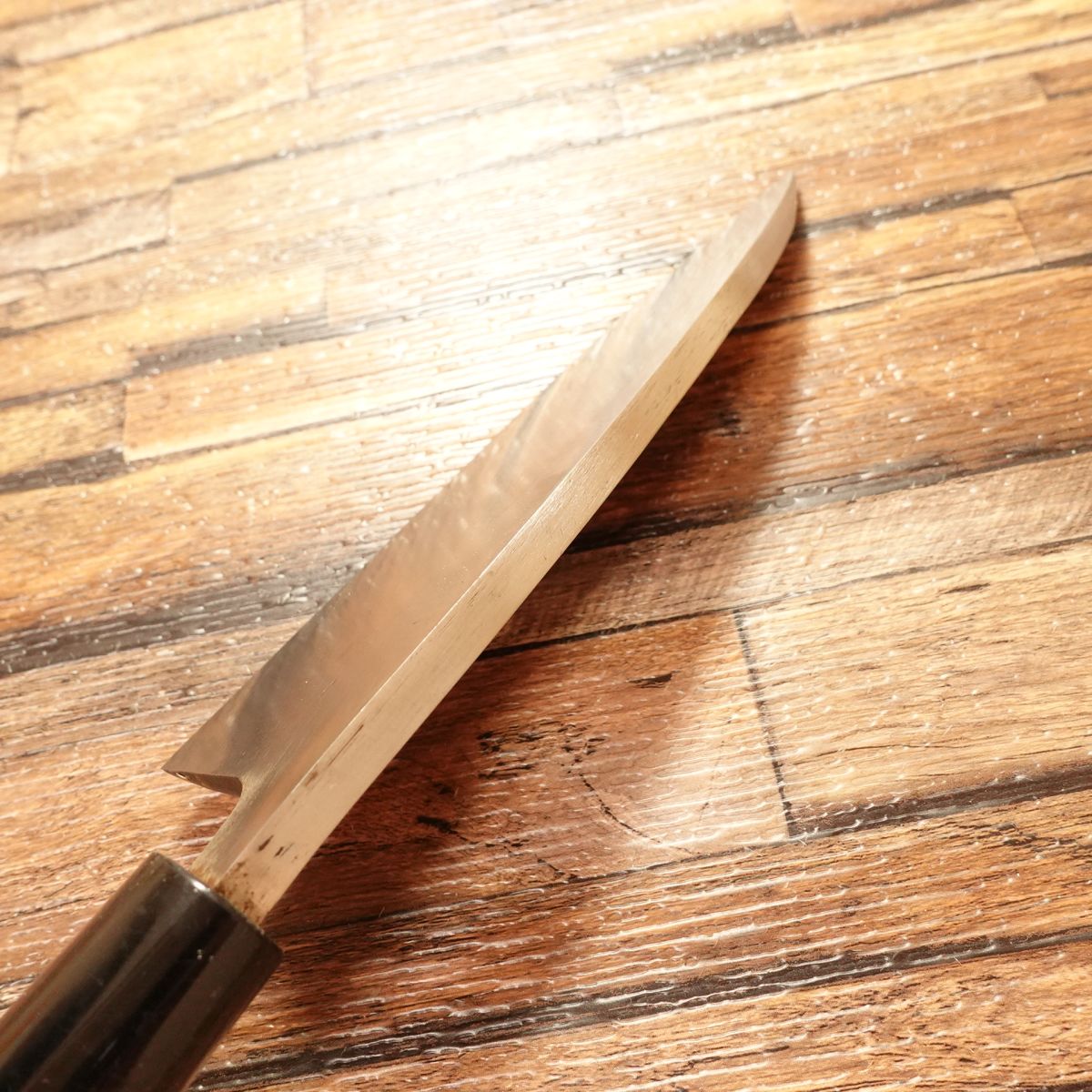 Chikakage Deba Knife, Sharpened, Seki Magoroku, Hagane, Single Bevel, 155mm