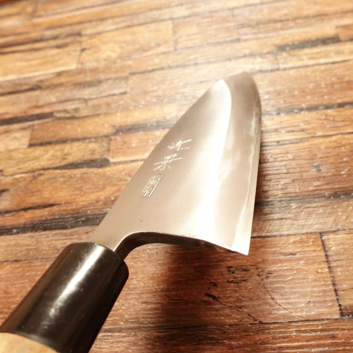 Chikakage Deba Knife, Sharpened, Seki Magoroku, Hagane, Single Bevel, 155mm