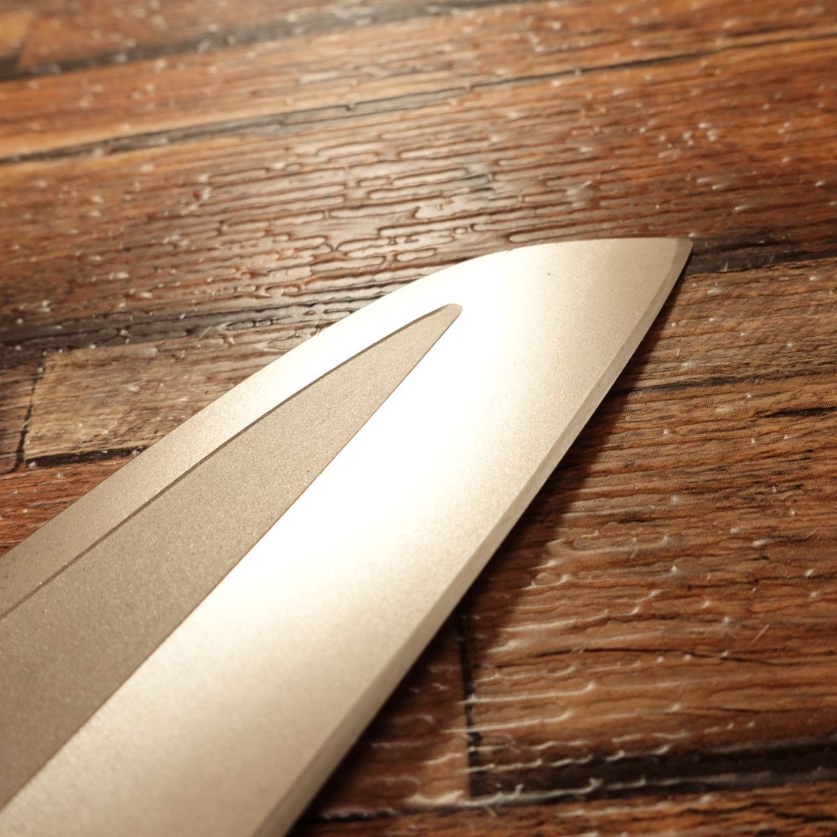 Titan21 Santoku Knife, Sharpened, All-Purpose Knife, Titanium Silver, Good Design Award, Nearly Unused, 170mm