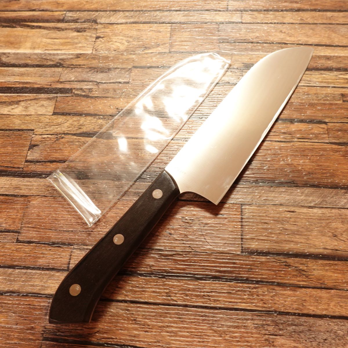 Kiya Santoku Knife, Sharpened, KIYA Edelweiss, All-Purpose Knife, With Seal & Protective Case, 180mm