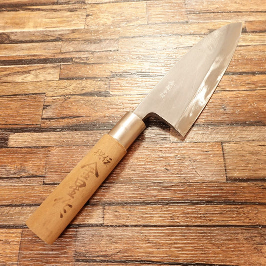Kinboshi Deba Knife, Sharpened, Secret Forging, Kinboshi Work, 155mm