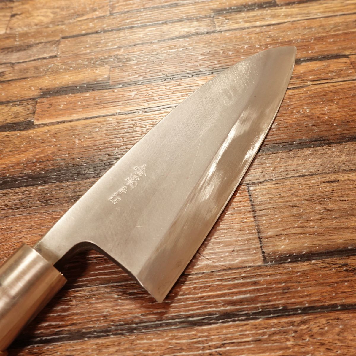 Kinboshi Deba Knife, Sharpened, Secret Forging, Kinboshi Work, 155mm