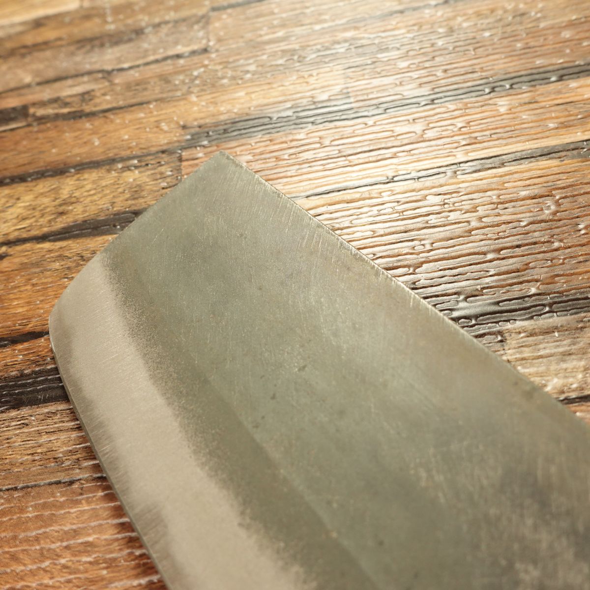 Kikuichi Nakiri Knife, Sharpened, Kurouchi Finish, Nara Kikuichi, Vegetable Knife, Unused Stored Item, 165mm