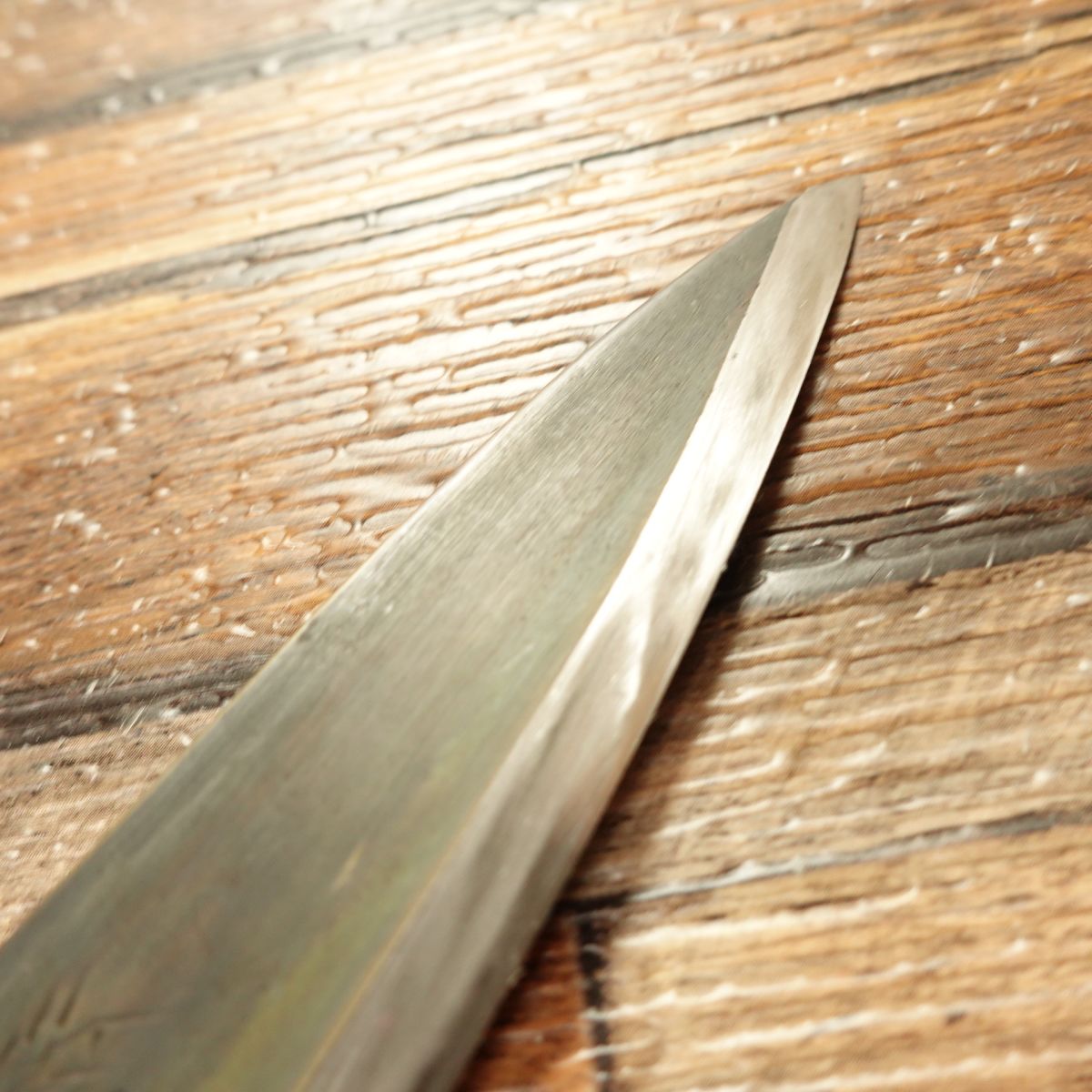 [HYPER REBORN] Minamoto Kikumitsu Wa-Petty Knife, Sharpened, Black Oxide Finish, Single Bevel, Fruit Knife, Decorative Cutting, Hagane Steel, 120mm