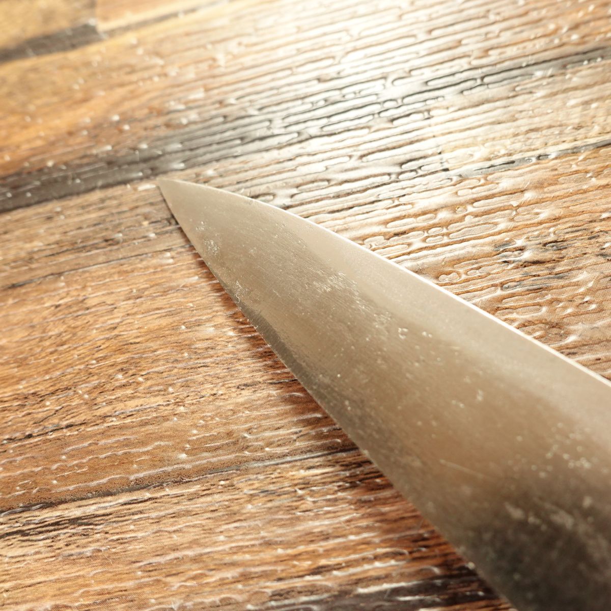 [HYPER REBORN] Minamoto Kikumitsu Wa-Petty Knife, Sharpened, Black Oxide Finish, Single Bevel, Fruit Knife, Decorative Cutting, Hagane Steel, 120mm