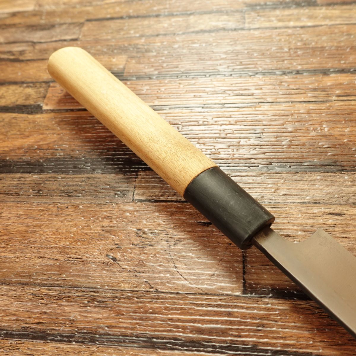 [HYPER REBORN] Minamoto Kikumitsu Wa-Petty Knife, Sharpened, Black Oxide Finish, Single Bevel, Fruit Knife, Decorative Cutting, Hagane Steel, 120mm