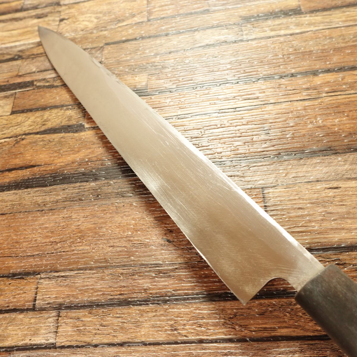 Yoshiya Yanagiba Knife, Sharpened, Water Buffalo Handle, Yoshiya Special Order, Top Grade, Sashimi Knife, Lightly Used, 270mm