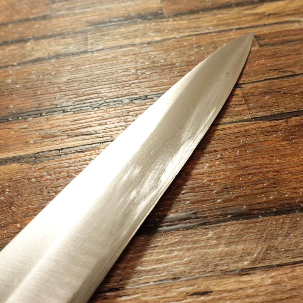 Yoshiya Yanagiba Knife, Sharpened, Water Buffalo Handle, Yoshiya Special Order, Top Grade, Sashimi Knife, Lightly Used, 270mm
