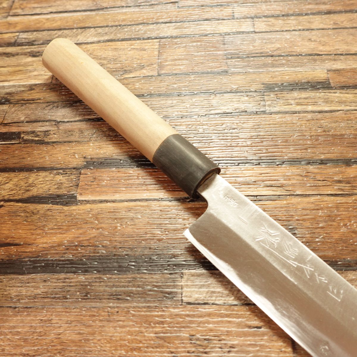 Yoshiya Yanagiba Knife, Sharpened, Water Buffalo Handle, Yoshiya Special Order, Top Grade, Sashimi Knife, Lightly Used, 270mm