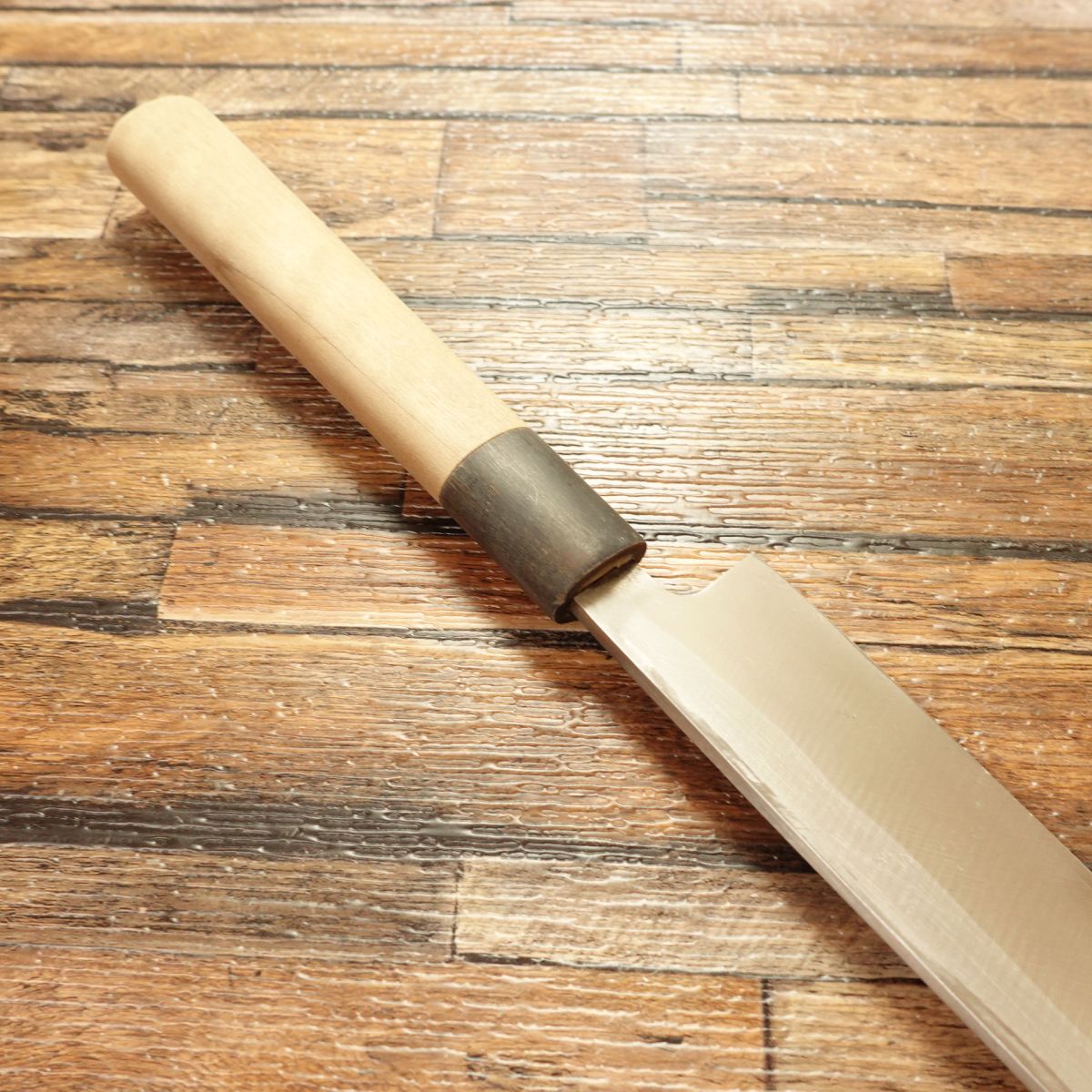 Yoshiya Yanagiba Knife, Sharpened, Water Buffalo Handle, Yoshiya Special Order, Top Grade, Sashimi Knife, Lightly Used, 270mm