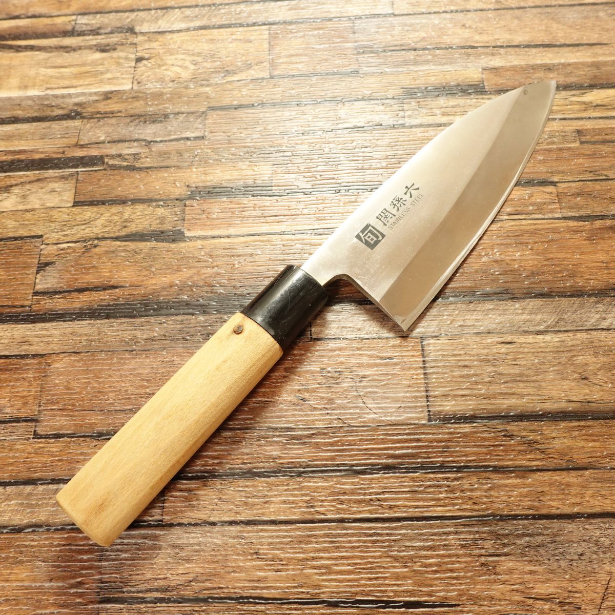 Seki Magoroku Deba Knife, Sharpened, Shun Series, Stainless Steel, Double Bevel Deba, 155mm