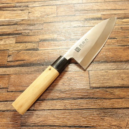 Seki Magoroku Deba Knife, Sharpened, Shun Series, Stainless Steel, Double Bevel Deba, 155mm