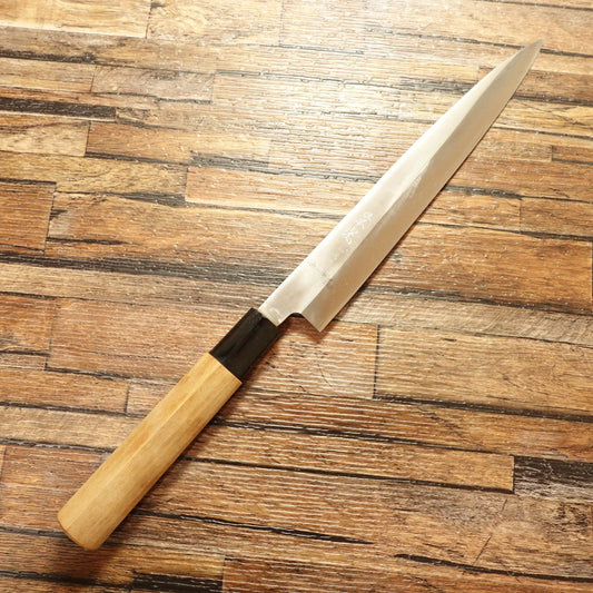 Kagemitsu Yanagiba Knife, Sharpened, Hagane Steel, Sashimi Knife, Single Bevel, 210mm