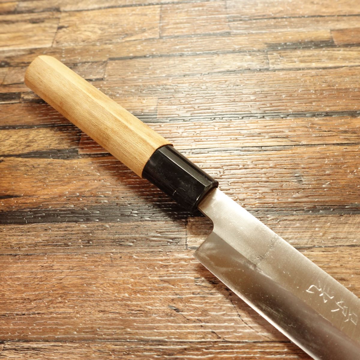 Kagemitsu Yanagiba Knife, Sharpened, Hagane Steel, Sashimi Knife, Single Bevel, 210mm