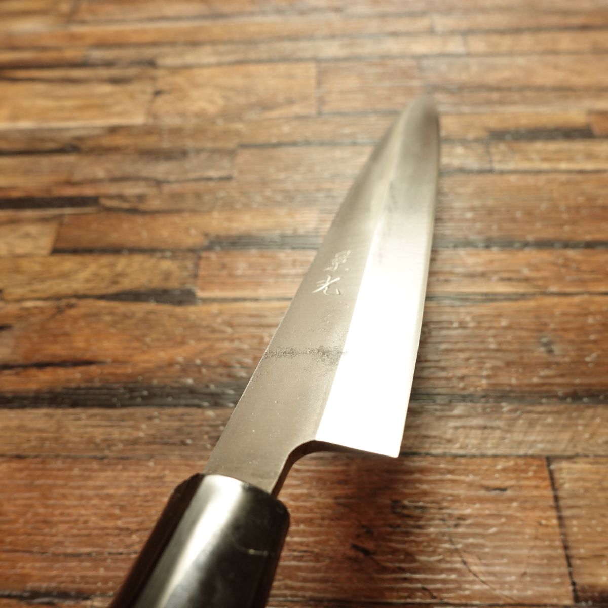 Kagemitsu Yanagiba Knife, Sharpened, Hagane Steel, Sashimi Knife, Single Bevel, 210mm