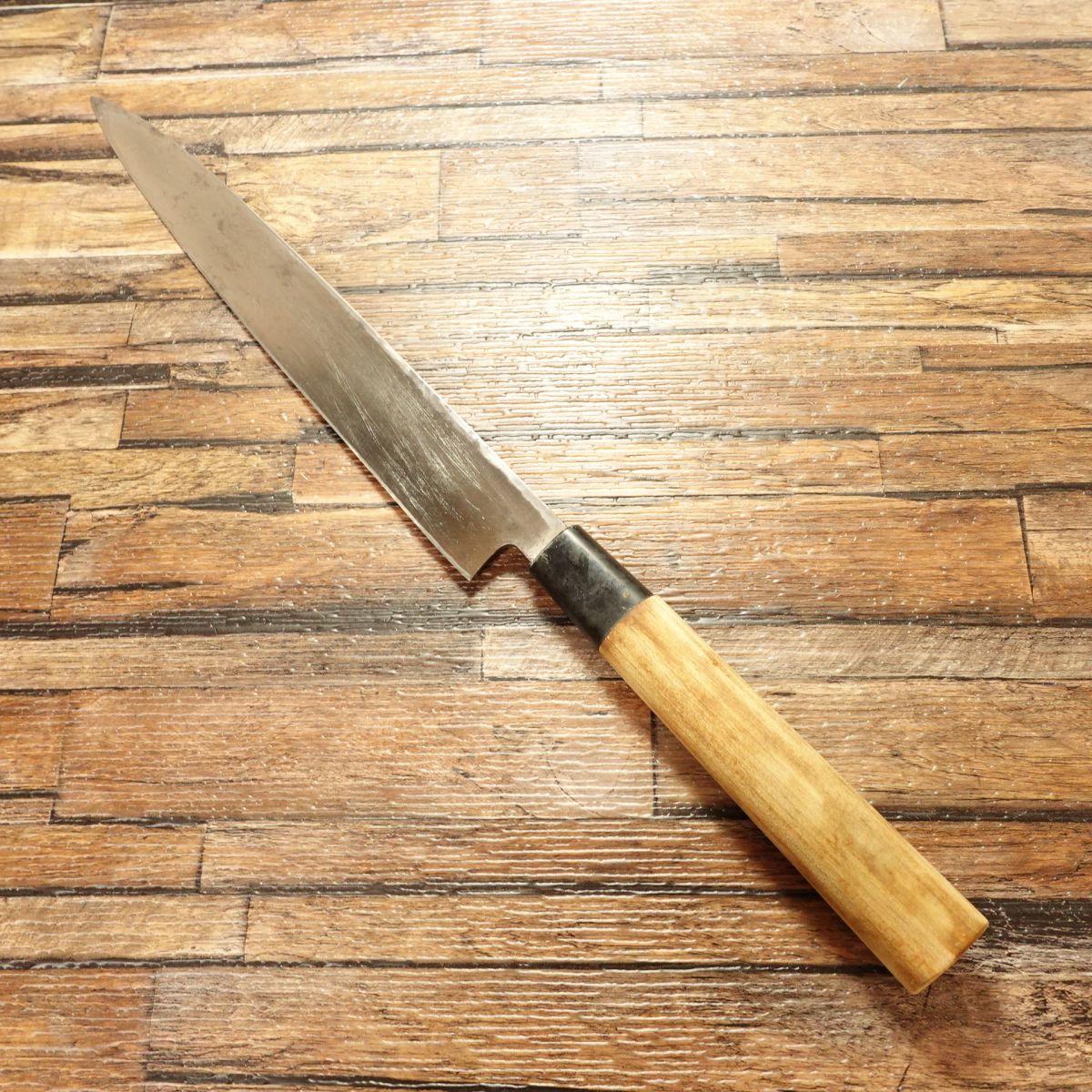 Toshiaki Yanagiba Knife, Sharpened, Hagane Steel, Sashimi Knife, Single Bevel, 240mm