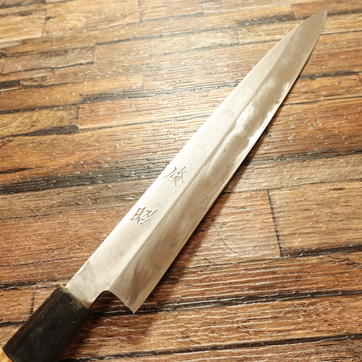 Toshiaki Yanagiba Knife, Sharpened, Hagane Steel, Sashimi Knife, Single Bevel, 240mm