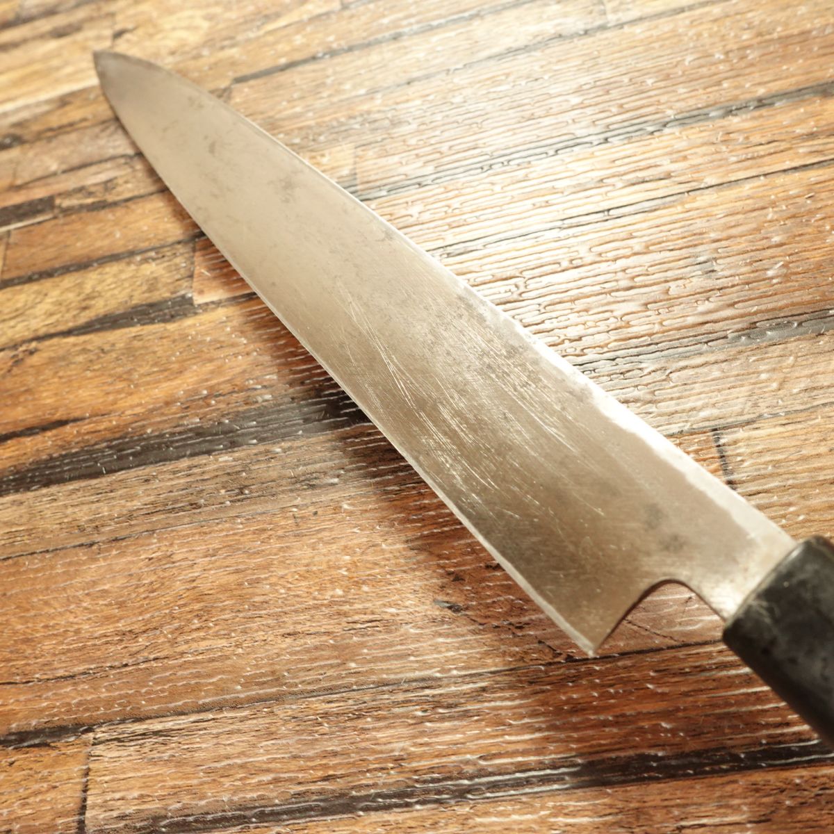 Toshiaki Yanagiba Knife, Sharpened, Hagane Steel, Sashimi Knife, Single Bevel, 240mm