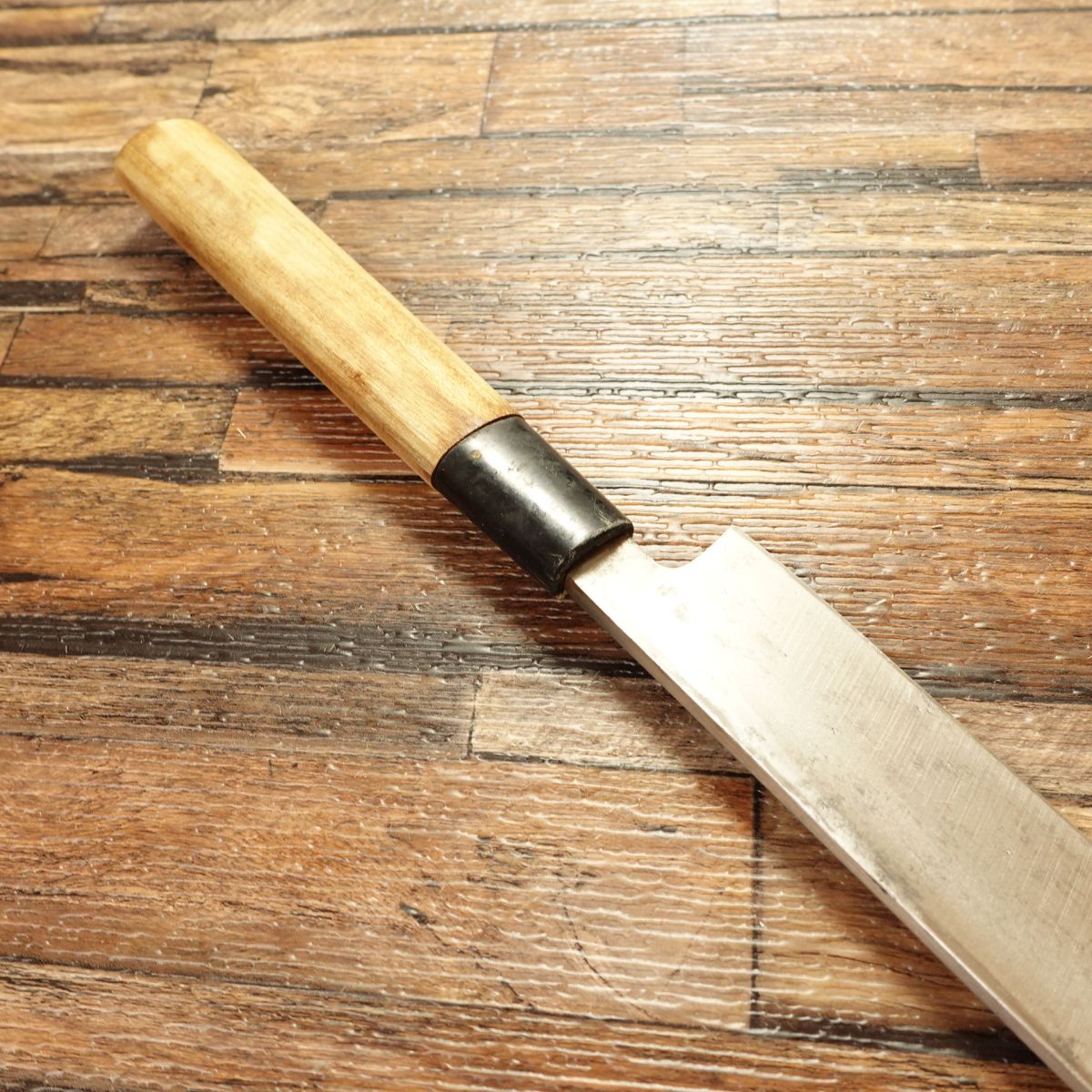 Toshiaki Yanagiba Knife, Sharpened, Hagane Steel, Sashimi Knife, Single Bevel, 240mm