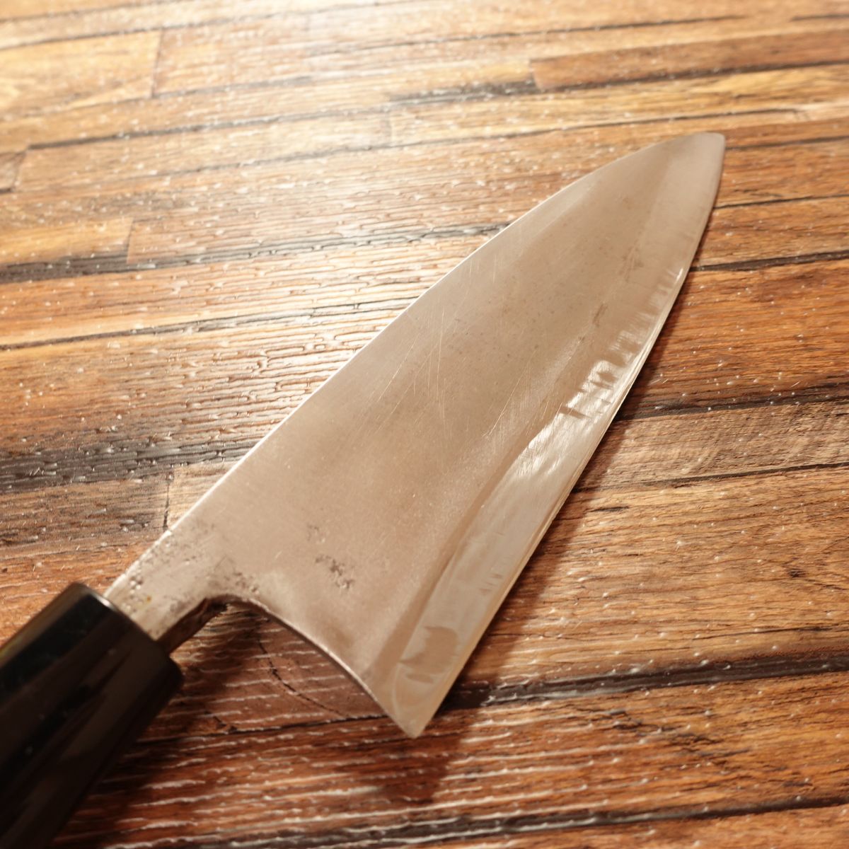 Ichiyanagi Noriyuki Deba Knife, Sharpened, Shirogami No.1, Yasuki Hagane, Betsuuchi, 165mm