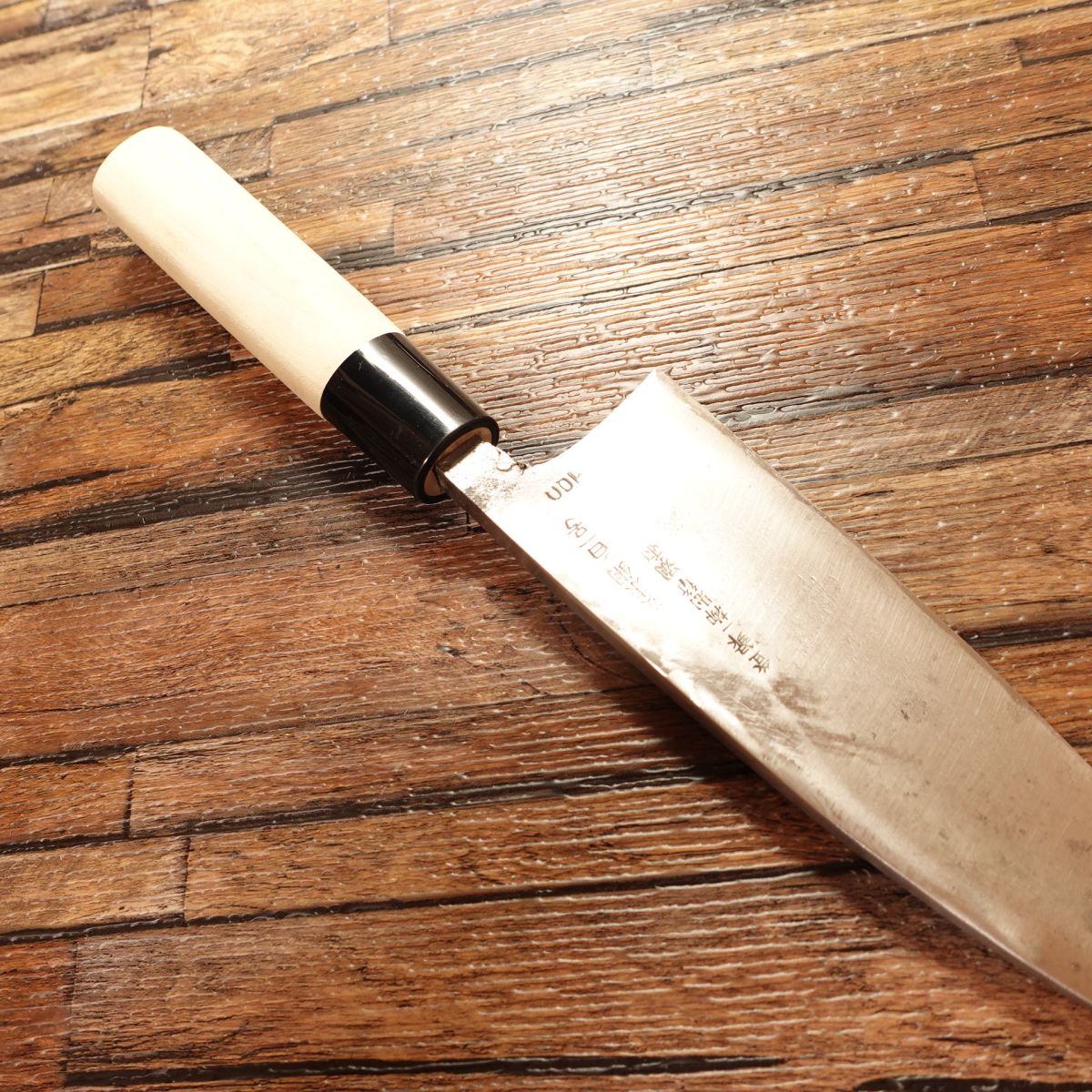 Ichiyanagi Noriyuki Deba Knife, Sharpened, Shirogami No.1, Yasuki Hagane, Betsuuchi, 165mm