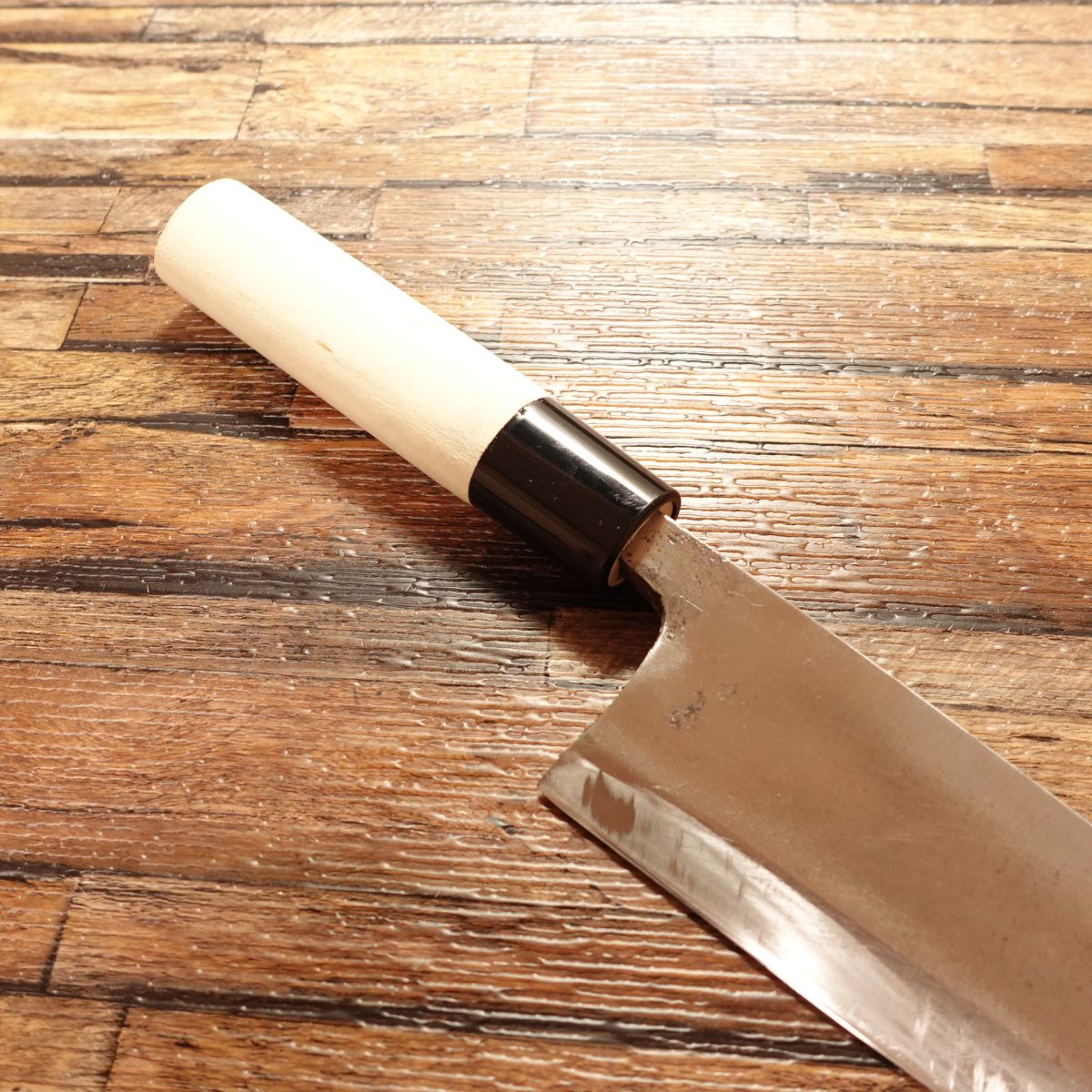 Ichiyanagi Noriyuki Deba Knife, Sharpened, Shirogami No.1, Yasuki Hagane, Betsuuchi, 165mm