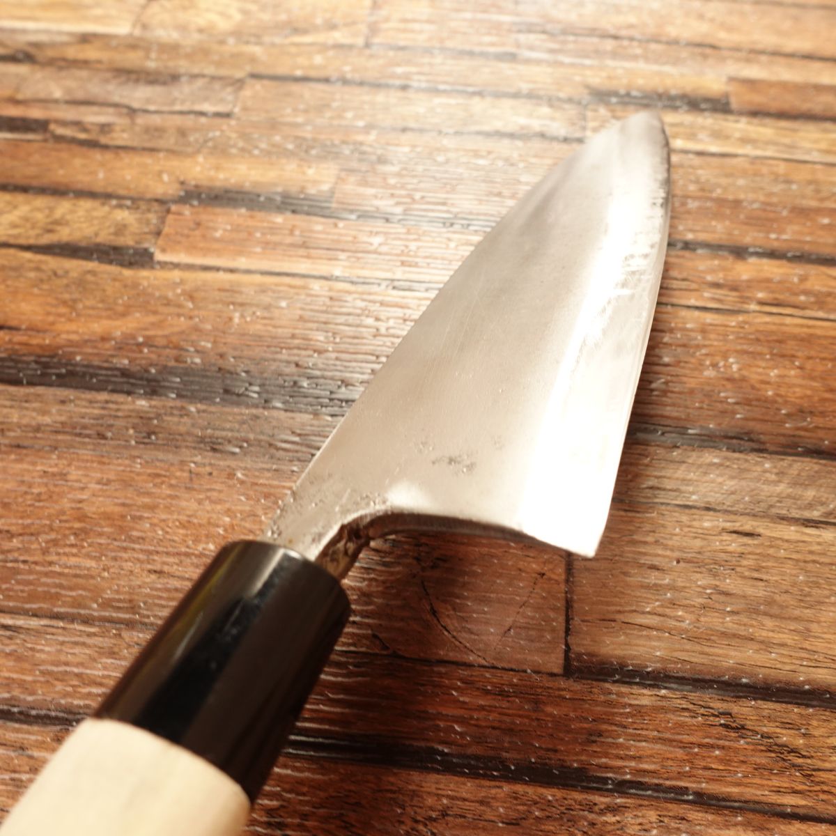 Ichiyanagi Noriyuki Deba Knife, Sharpened, Shirogami No.1, Yasuki Hagane, Betsuuchi, 165mm