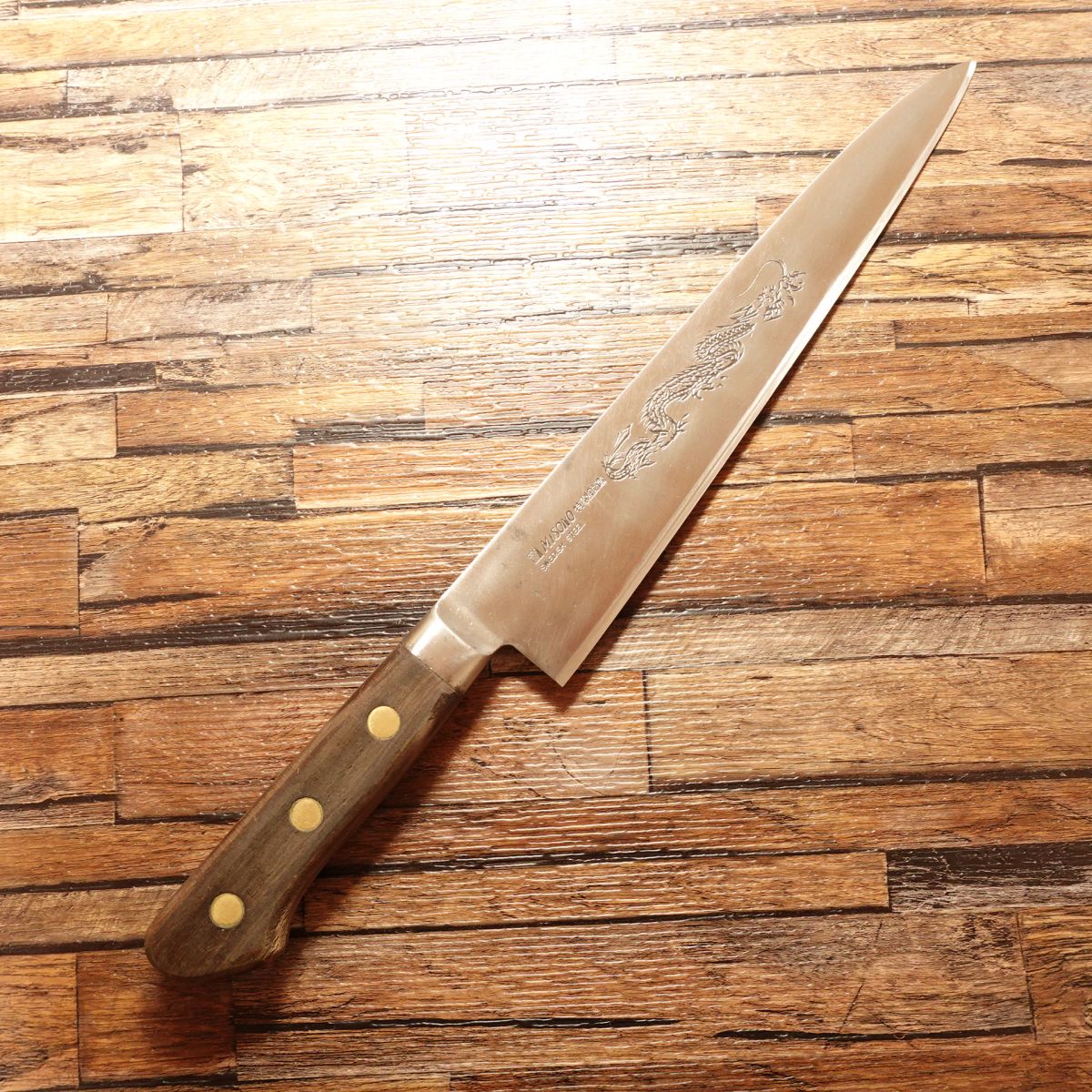 MISONO Gyuto, Sharpened, Dragon Engraving, Swedish Steel, 70:30 Edge, 235mm