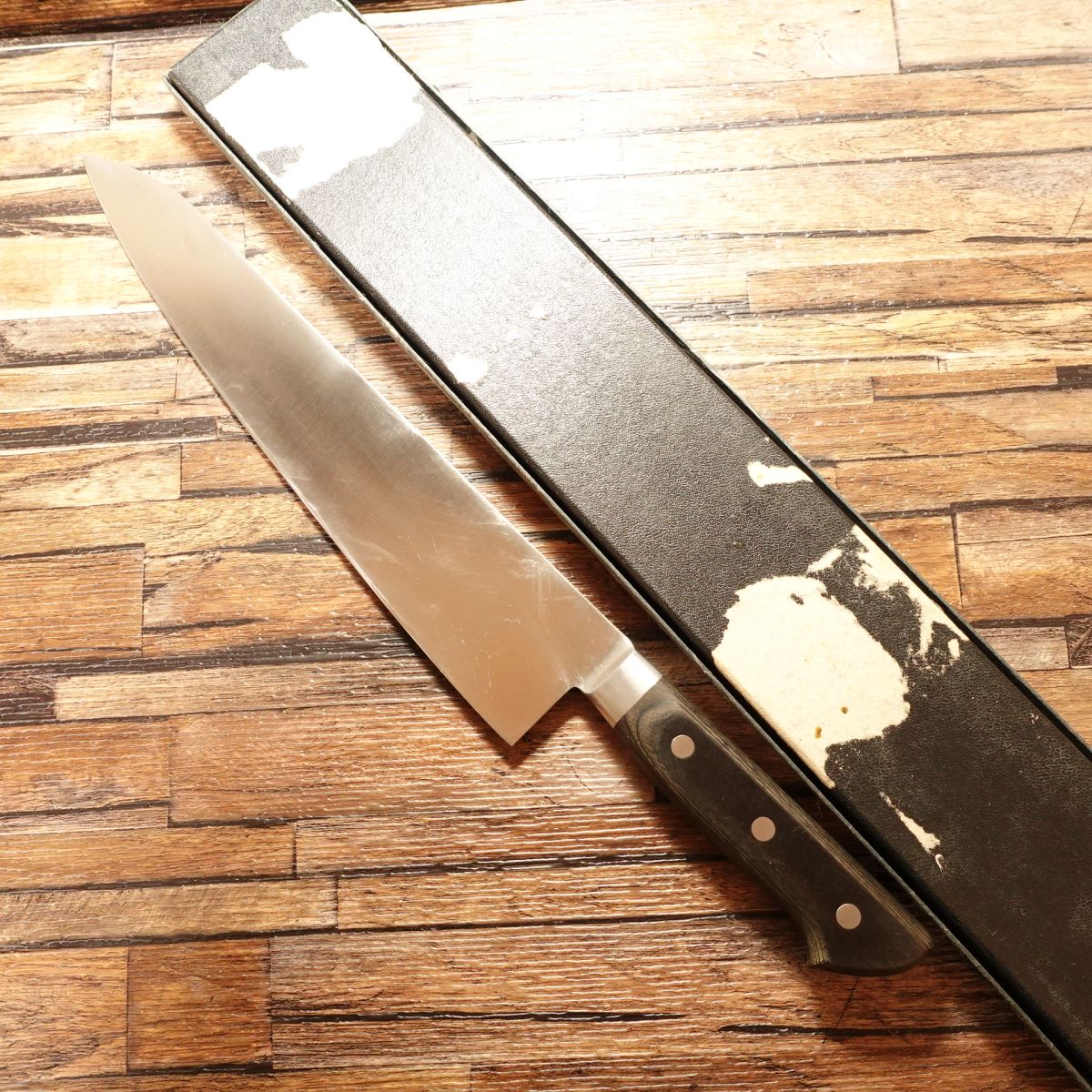 Minamoto Mitsukane Gyuto, Sharpened, Chef Knife, Boxed, Lightly Used, 270mm