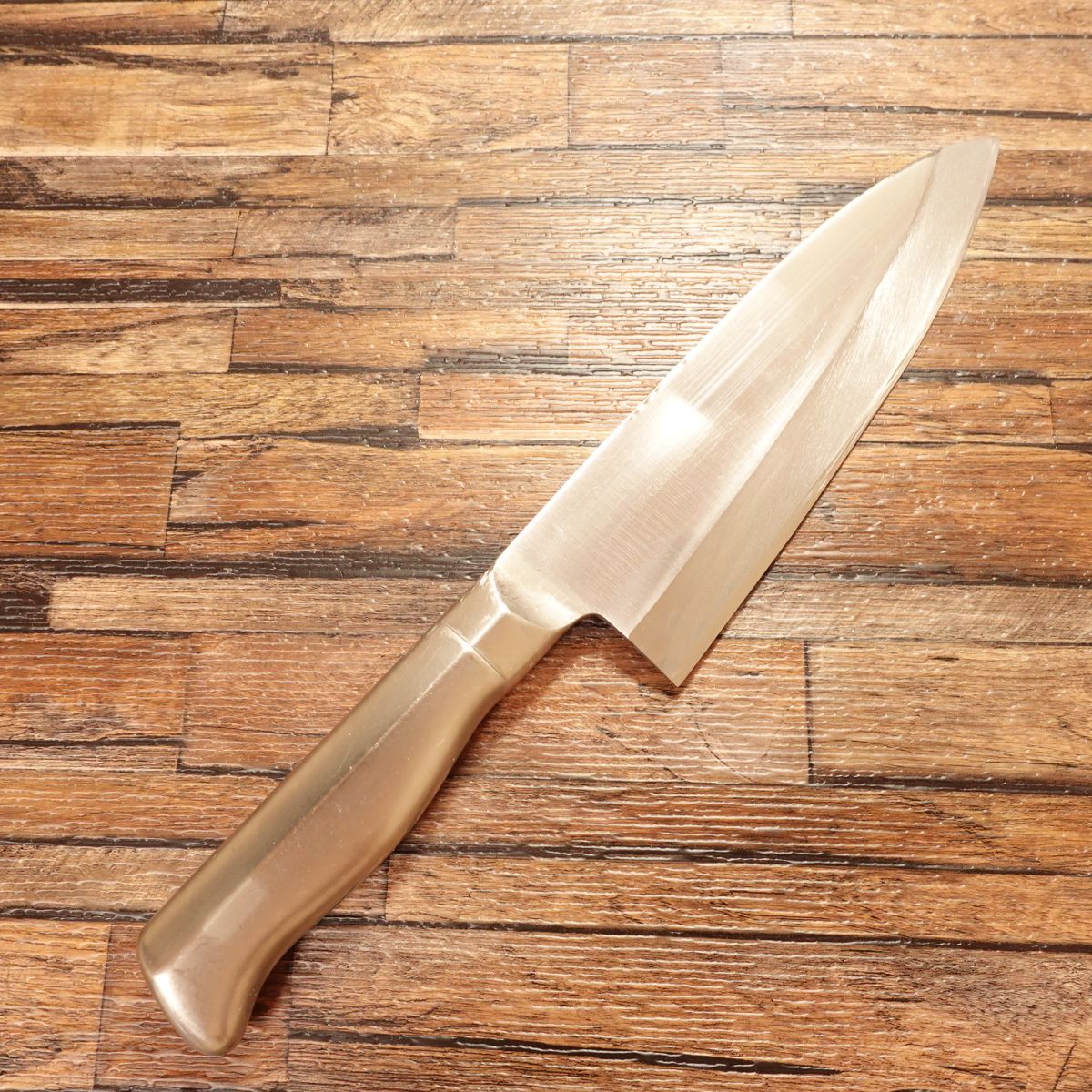 Tojiro-Pro Deba Knife, Sharpened, All Stainless, Asymmetric Handle, 185mm