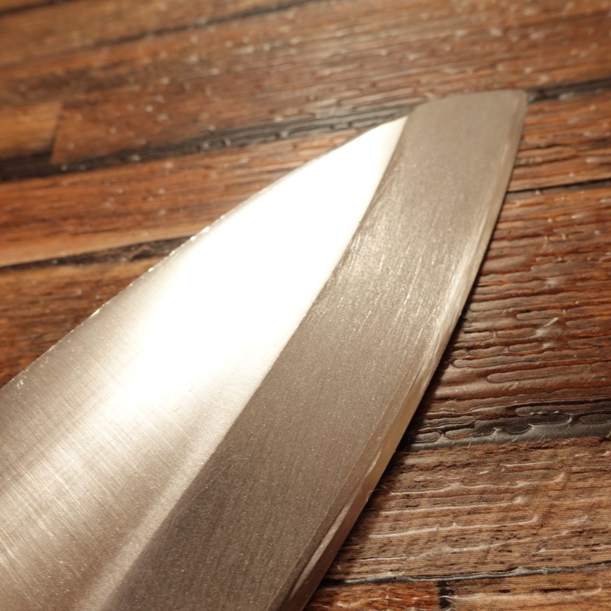 Tojiro-Pro Deba Knife, Sharpened, All Stainless, Asymmetric Handle, 185mm