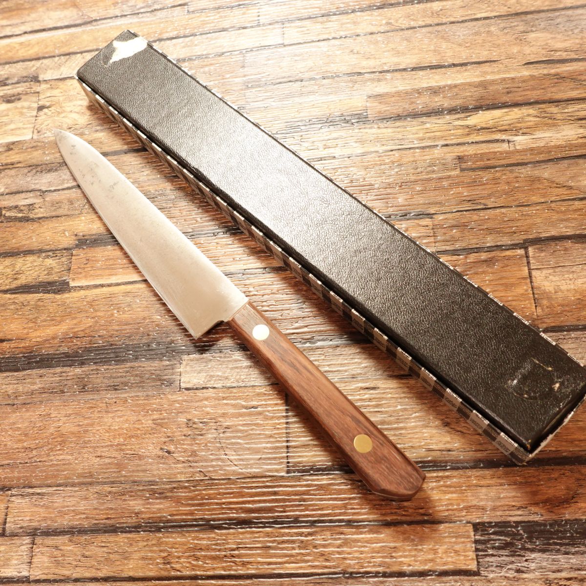Tadanaga Petty Knife, Sharpened, Fruit Knife, Tokyo Hamono, With Handle Seal, Boxed, 150mm