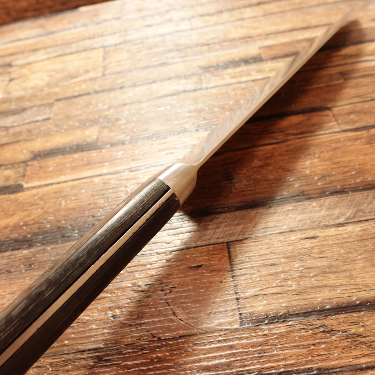 Mitake Gyuto, Sharpened, All-Purpose Knife, Mitake-Made, Hon-Wari Finish, Unused Stored Item, Boxed, 185mm