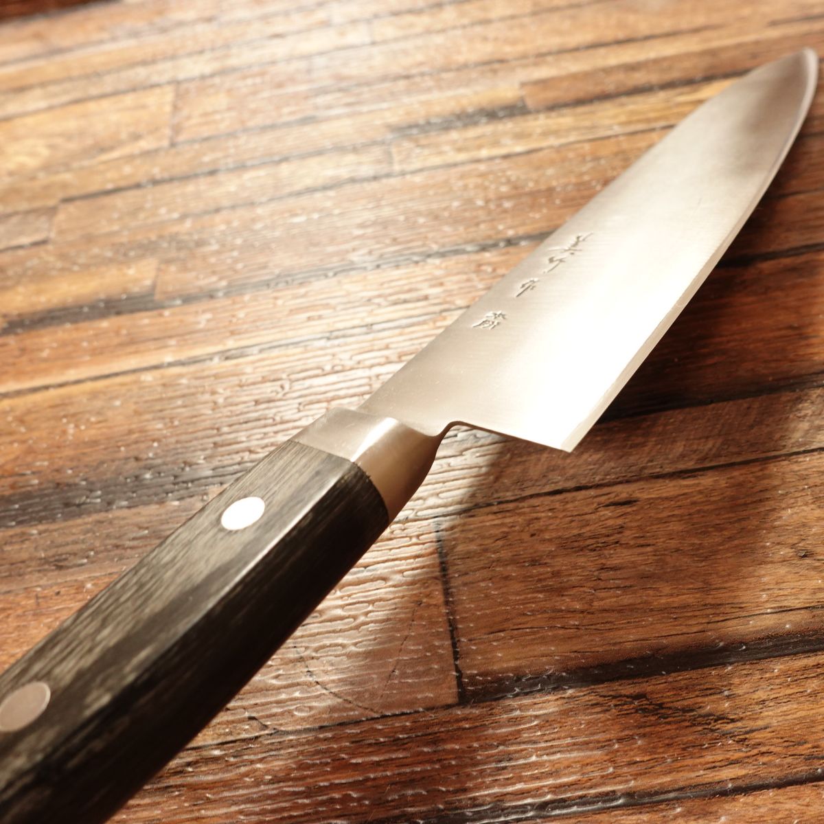 Mitake Gyuto, Sharpened, All-Purpose Knife, Mitake-Made, Hon-Wari Finish, Unused Stored Item, Boxed, 185mm