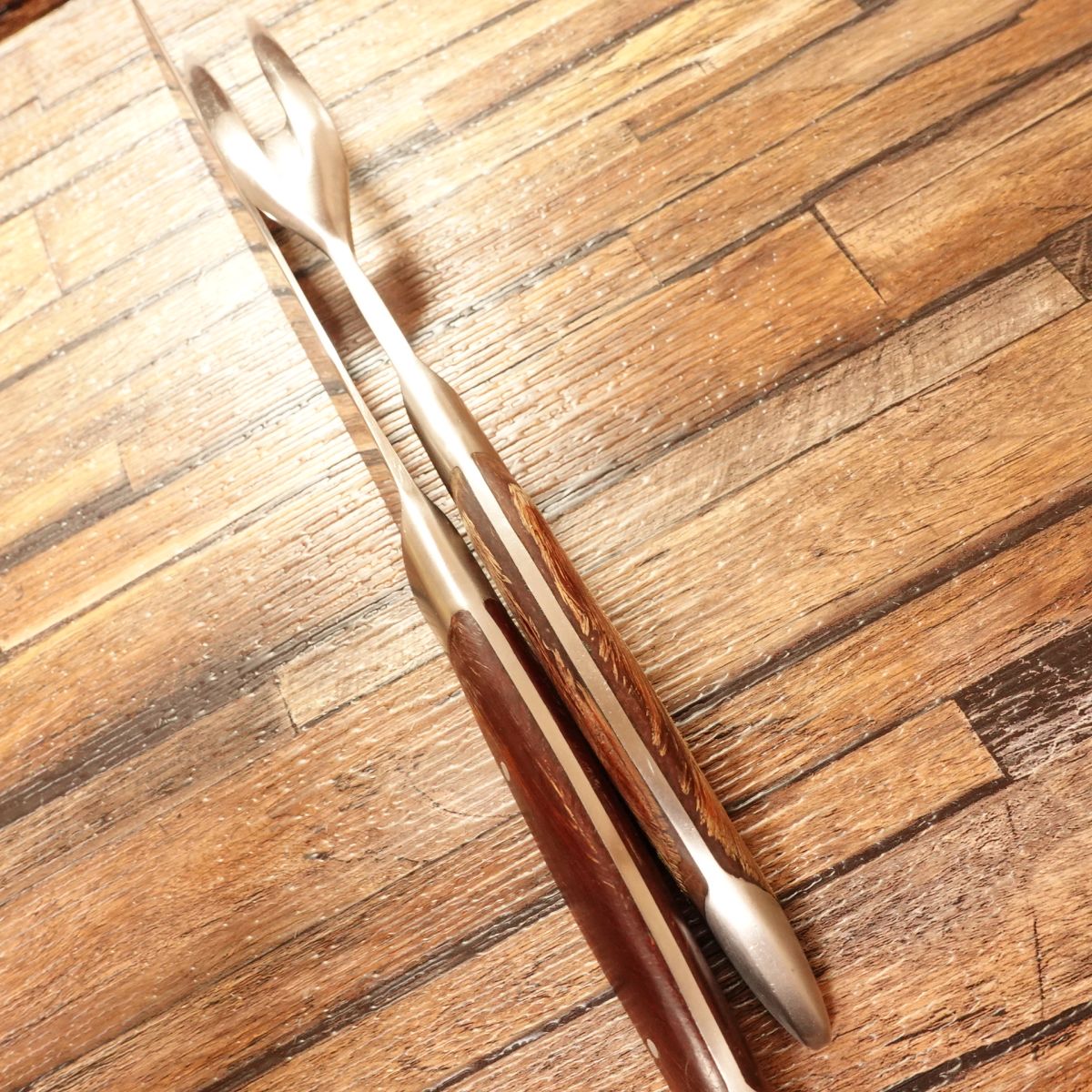 [HYPER REBORN] Carving Set, Sharpened, Steak Knife & Carving Fork, Stainless Steel, Mirror Finish, Two-Piece Set with Sheath, 205mm