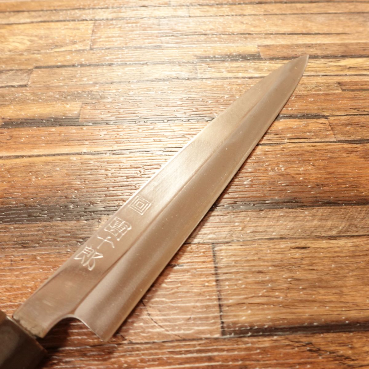 [HYPER REBORN] Danjuro Yanagiba Knife, Sharpened, Water Buffalo Octagonal Handle, Semi-Mirror Finish, Sashimi Knife, Yasuki Blue Steel #2, Kiya, 210mm