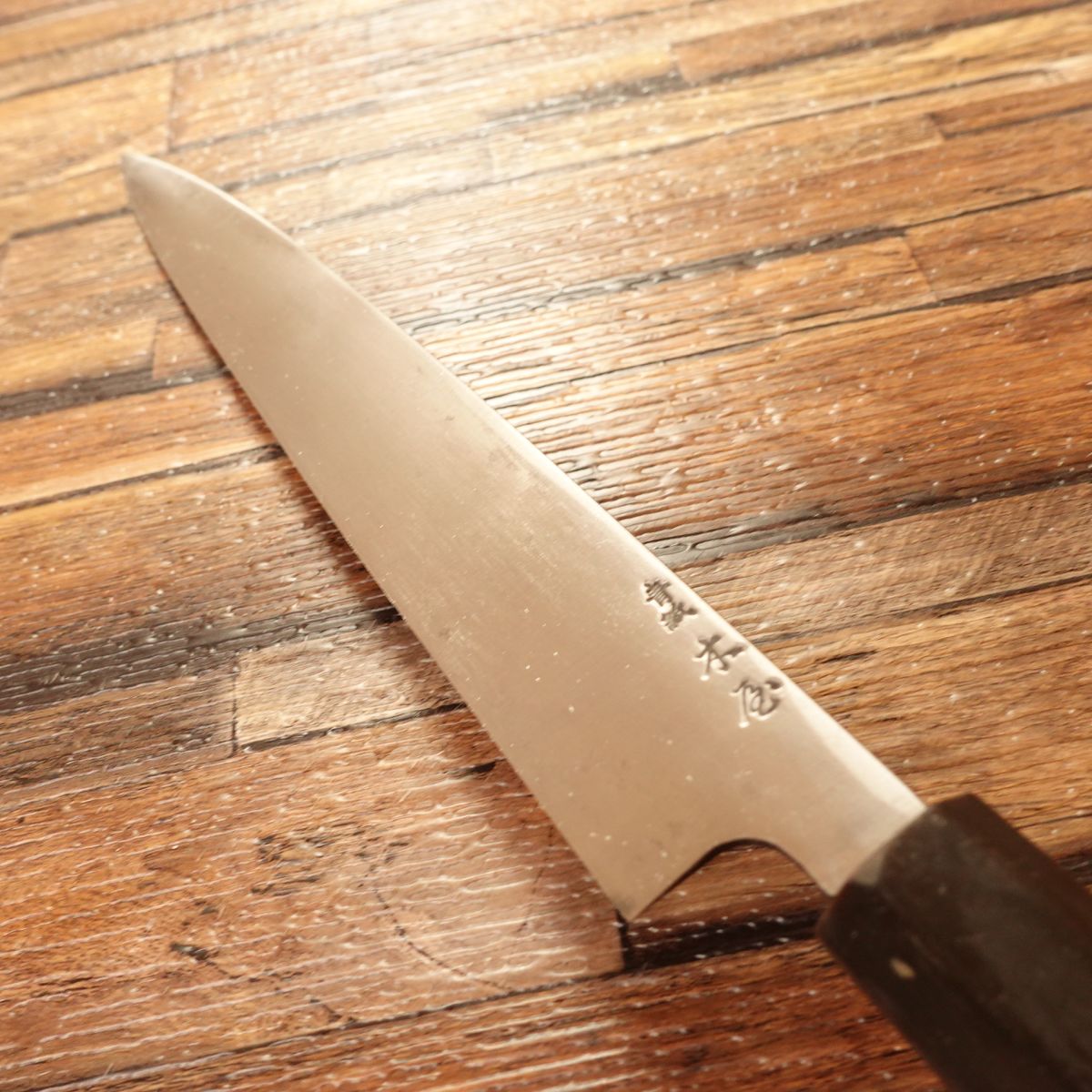 [HYPER REBORN] Danjuro Yanagiba Knife, Sharpened, Water Buffalo Octagonal Handle, Semi-Mirror Finish, Sashimi Knife, Yasuki Blue Steel #2, Kiya, 210mm