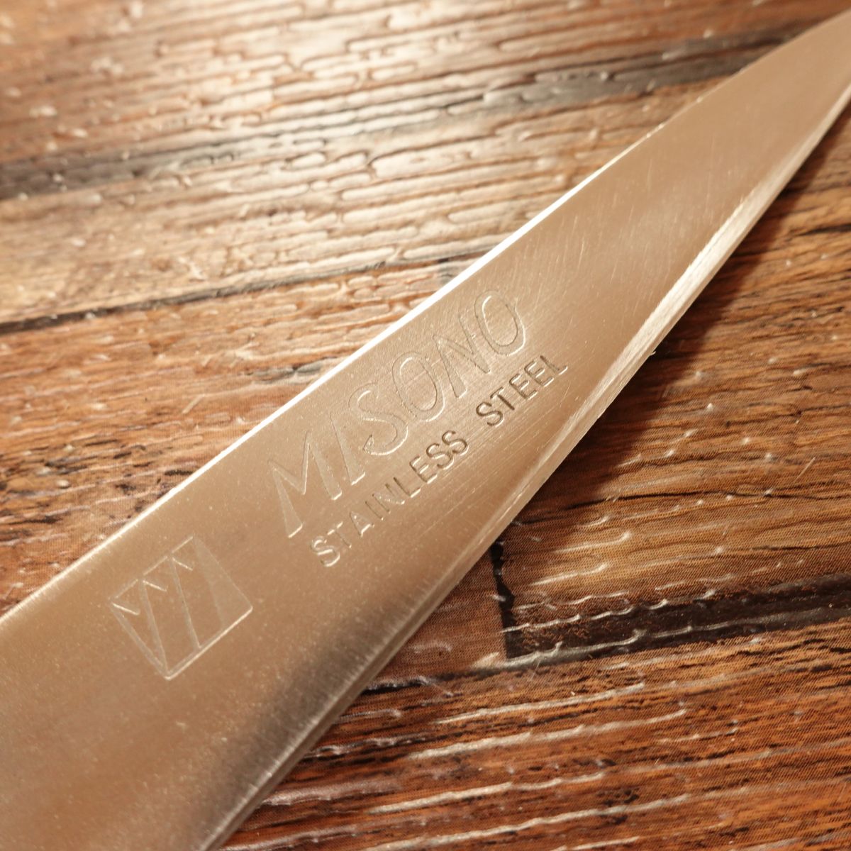 Misono Petty Knife, Sharpened, Stainless Steel, Wooden Saya, 115mm