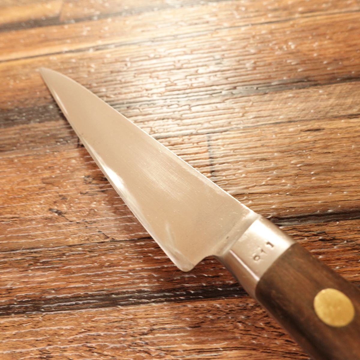 Misono Petty Knife, Sharpened, Stainless Steel, Wooden Saya, 115mm